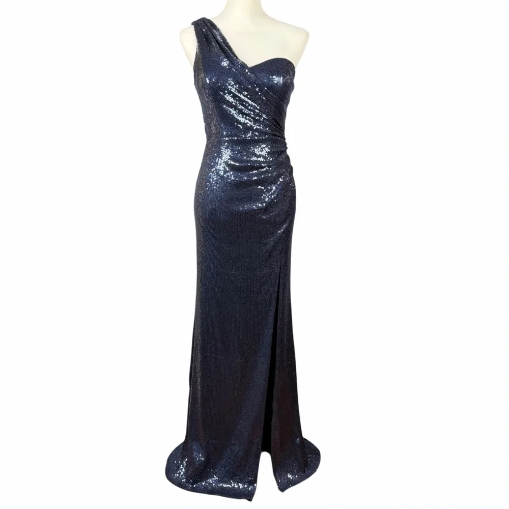cache blue sequin dress Cache | Dresses | Cache One Shoulder Navy Sequin Gown Size 4 Formal Prom  Evening Dress Party Gala